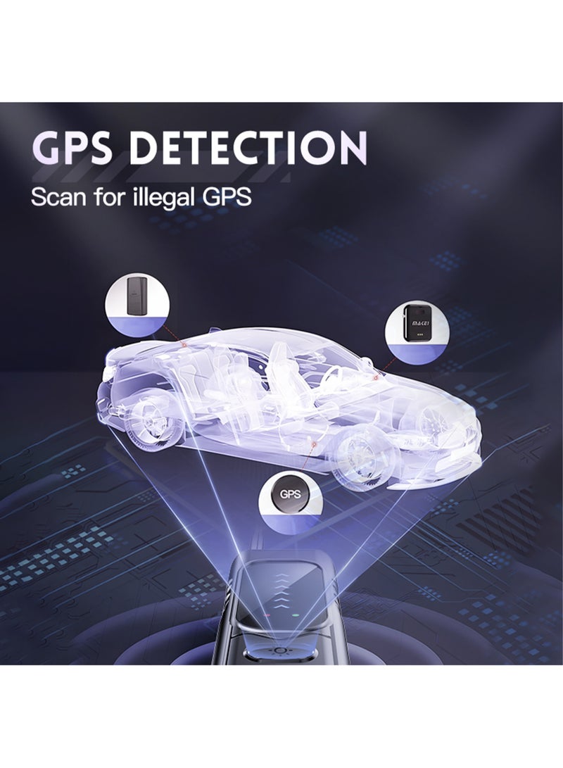 Jourvent Hidden Camera Detector Spy Camera Detector Portable Bug RF Detector Device for Gps Tracker Wireless Listening Device Hidden Camera Finder in Hotel Office Bathroom 6 Levels Sensitivity - Image 4