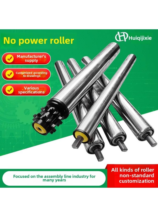 Generic - Stainless Steel Drum Dongguan Double Row Sprocket Conveyor Line Conveyor Roller With Unpowered Drum-Specifications:Other Pipe Diameter Specifications Customized - Image 1