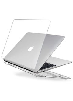 Protective Hard Shell Case Cover Compatible For Apple MacBook Air 13 Inch with Retina Display & Touch ID, Model: A2337 M1 A2179 A1932 Release in 2020 2019 2018, Crystal Clear