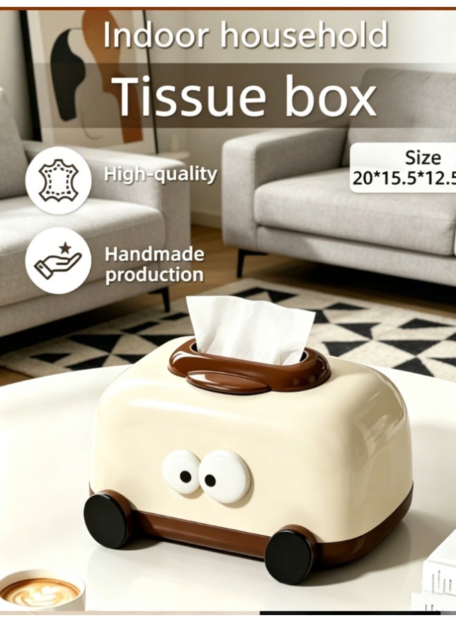 CityRiya-Long Cartoon Tissue Box with Built-in Spring, Easy-Pull Facial Tissue Holder for Desk, Dresser, Coffee Table, Multi-Room Decorative Napkin Dispenser for Home & Office Use (ZP-3982) - Image 1