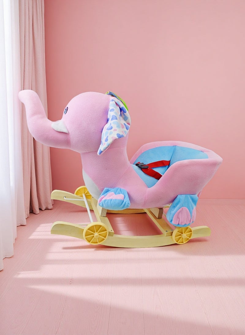 إيزي فيتشور لعبة فيل هزاز من إيزي فيوتشر مع عجلات، لعبة هزازة ومنزلقة 2 في 1 للأطفال والصغار - Image 1