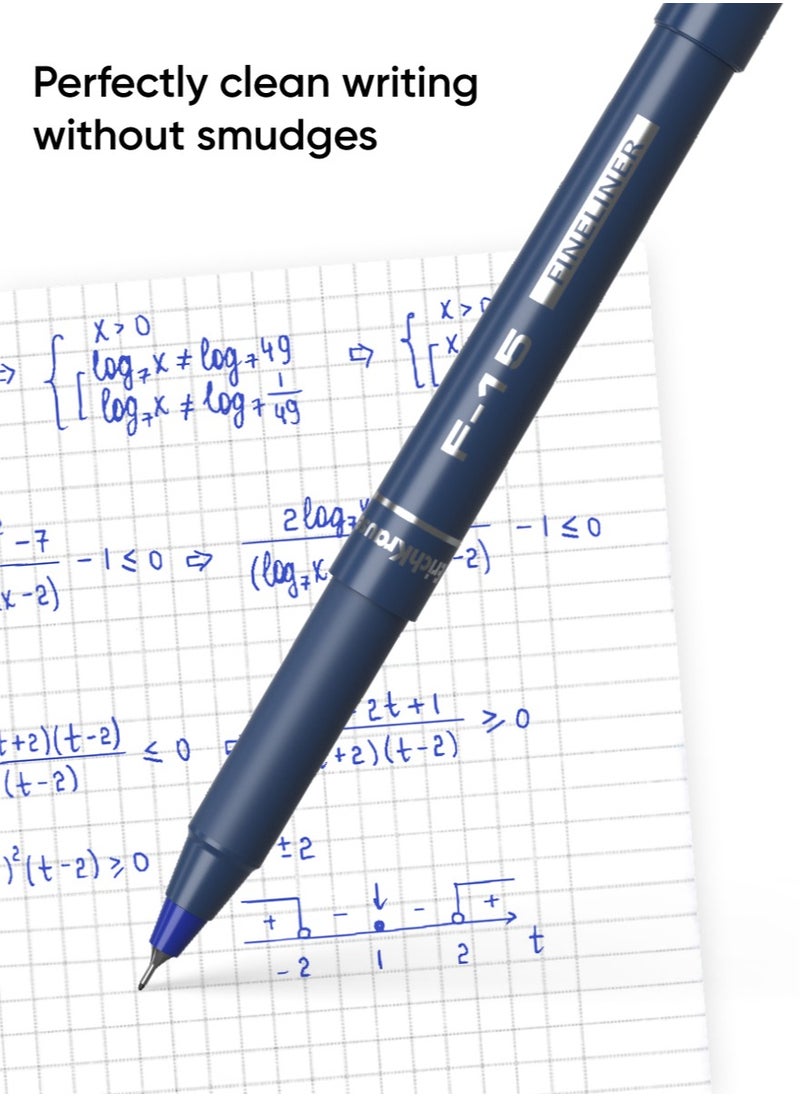 ErichKrause Fineliner F-15 Stick Classic, ink color: blue (blister 1 pc.)  - Image 2