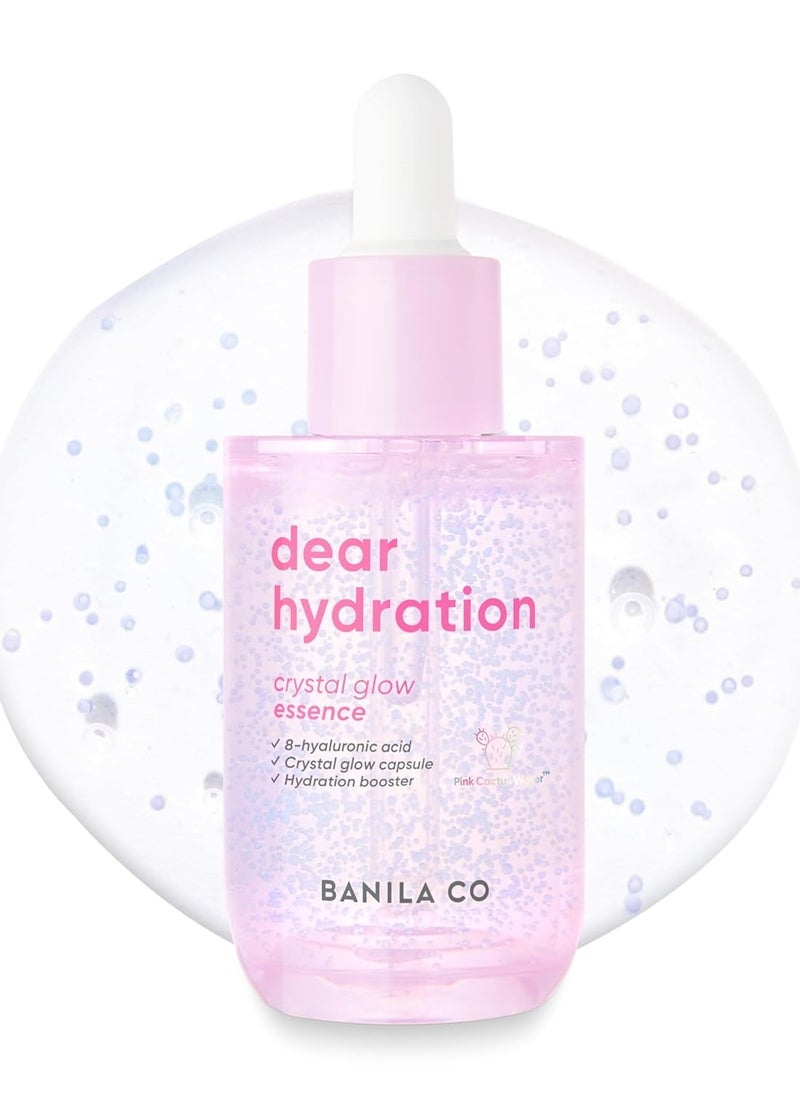 Banila Co BANILA CO Dear Hydration Crystal Glow Essence | Dermatologist Tested | Crystal Capsule Serum with Pink Cactus & Hyaluronic Acid for Hydrating and Radiant Skin (50ml / 1.69 fl oz)  - Image 1