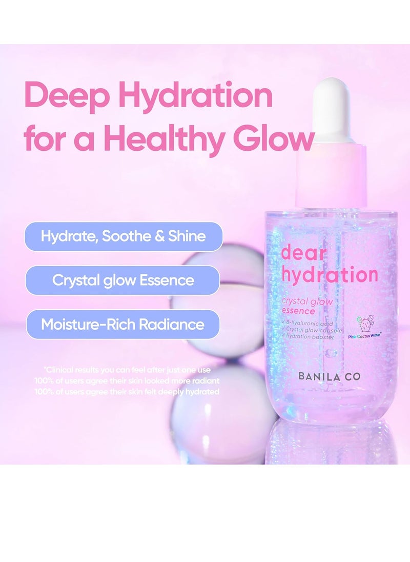 Banila Co BANILA CO Dear Hydration Crystal Glow Essence | Dermatologist Tested | Crystal Capsule Serum with Pink Cactus & Hyaluronic Acid for Hydrating and Radiant Skin (50ml / 1.69 fl oz)  - Image 3