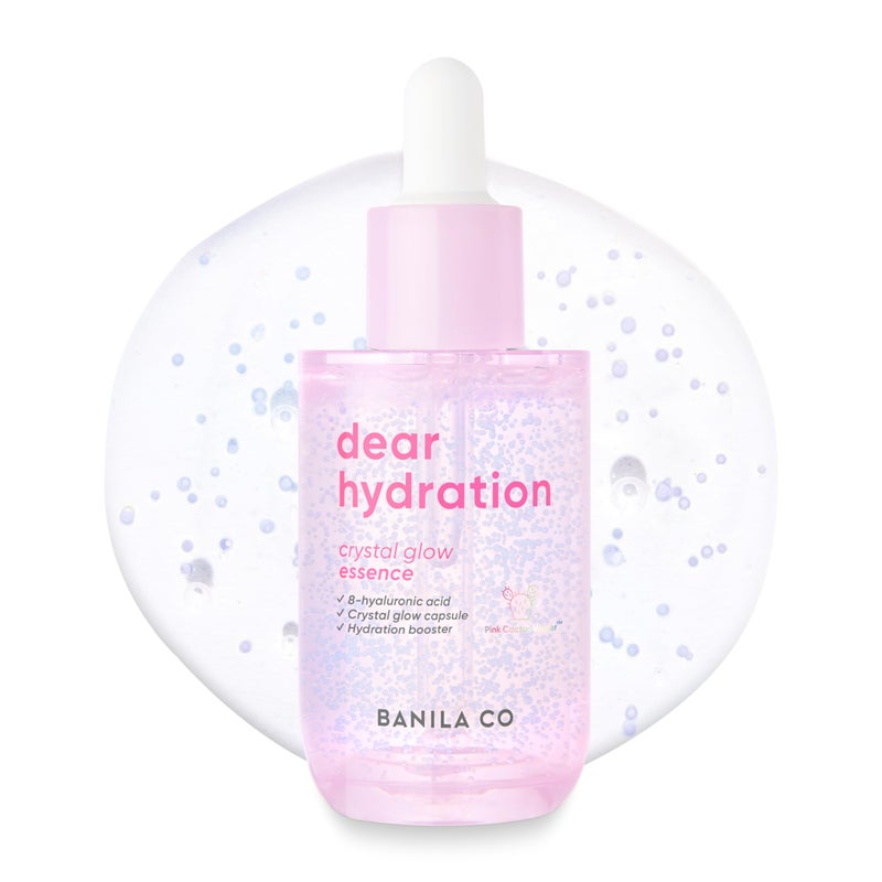 BANILA CO Dear Hydration Crystal Glow Essence | Dermatologist Tested | Crystal Capsule Serum with Pink Cactus & Hyaluronic Acid for Hydrating and Radiant Skin (50ml / 1.69 fl oz) - Image 1