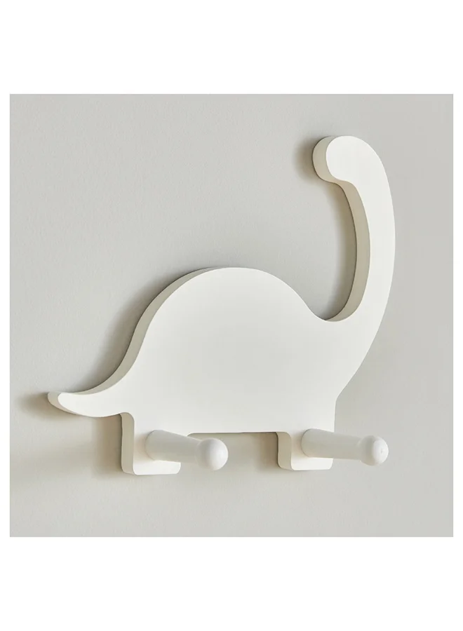 Home Box Natura Wooden Dinosaur Wall Hook 20 x 18 x 55 cm