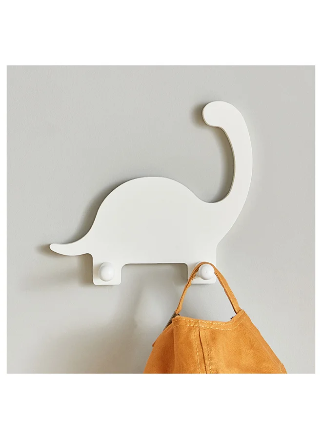 Home Box Natura Wooden Dinosaur Wall Hook 20 x 18 x 55 cm