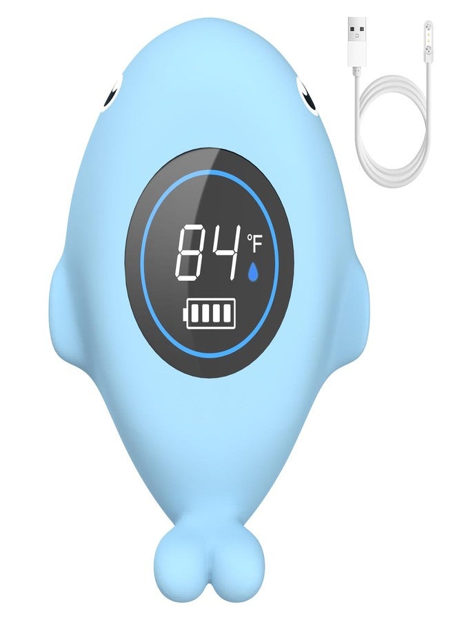 BabyElf Baby Thermometer for Infants - Rechargeable Digital Water Thermometer Safety with Temperature Warning, Floating Bathtub Toy for Newborns - Image 1