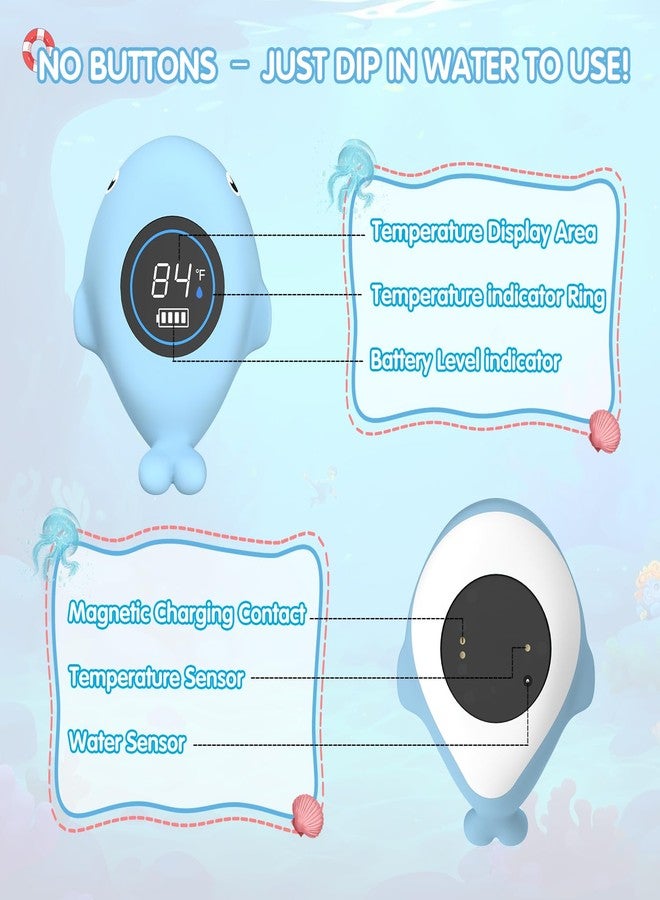 BabyElf Baby Thermometer for Infants - Rechargeable Digital Water Thermometer Safety with Temperature Warning, Floating Bathtub Toy for Newborns - Image 5