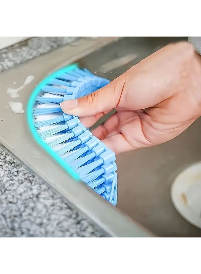 Flexible Bendable Cleaning Brush 3 Piece Set Heavy Duty PP Manual Scrubber Soft Bristles Safe for Kitchen Bathroom Floors Stove Bathtub Shoes Down Comforter Multi Functional Cleaning Tool for Narrow Spaces - Image 1