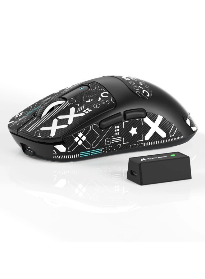 Attack Shark X3 Pro 8K Hz Gaming Mouse, 59g Superlight BT/2.4G Wireless/Wired PixArt PAW3395 Gaming Sensor, 26000 DPI, Griptape, Programmable Buttons - Image 1