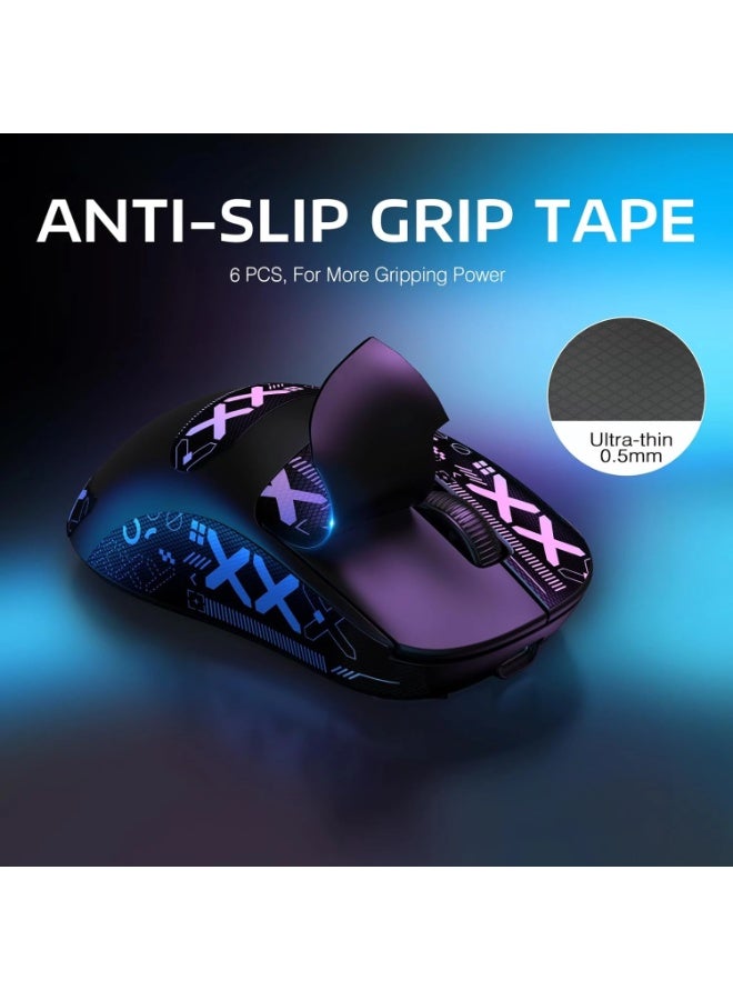 Attack Shark X3 Pro 8K Hz Gaming Mouse, 59g Superlight BT/2.4G Wireless/Wired PixArt PAW3395 Gaming Sensor, 26000 DPI, Griptape, Programmable Buttons - Image 3