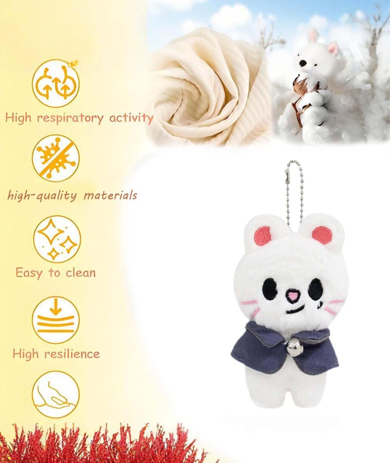 CartHome Plushies Keychain, 12cm Plush Keychain Cute Cat Design for Fan Very Suitable for People Looking for Cute Keychains to Decoration Bag - Image 3