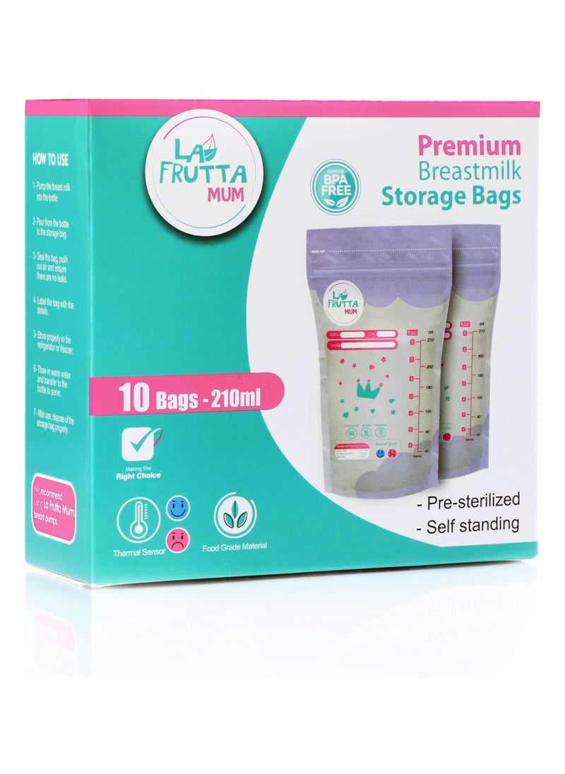 La Frutta - La frutta Milk Storage Bags 210Ml 10Pcs - Image 1