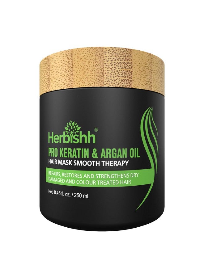 Herbishh Argan Hair Mask-Deep Conditioning & Hydration For Healthier Looking Hair for very Dry, Weak, Stressed Out Hair, No Sulphates, No Parabens - Image 1