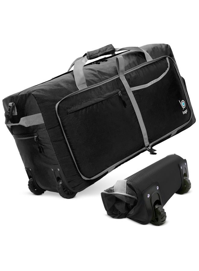 bago Rolling Duffle Bag with Wheels - 27" 30" 31" 80L,100L,120L Foldable Weekender Bag, Waterproof Travel Duffel Bag, Heavy Duty lightweight Duffle Bag for Traveling, Rolling Duffel Bag with Wheels - Image 1