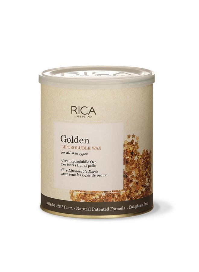 Rica Women Golden Liposoluable Wax - 800 Ml, Pack Of 1  - Image 1