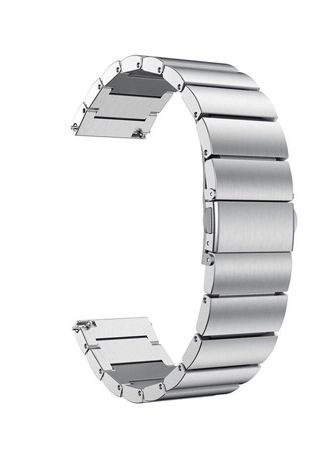 NIBEMINENT Replacement Band For Samsung Galaxy Watch 46mm Silver - Image 1
