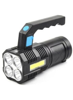 XiuWoo LED Flashlight USB Rechargeable High Lumens Tactical Light with Sidelight 4X LED Zoomable Handheld Super Brightest Flashlights Portable Torch for Outdoor Camping Emergency Lantern  - Image 2