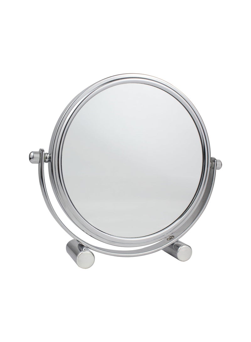 Captaintech 1x/10x Magnifying Makeup Mirror,6 Inch Double Sided Travel Mirror for Tabel top, 360° Rotation Vanity Mirror- Ideal for Makeup Shaving - Image 1