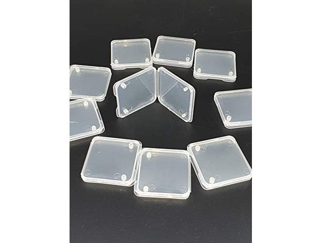 Fotokina 10Pcs SD SDHC for Memory Card Case Holder Box Storage Hard Plastic Transparent Holder (Pack of 1) - Image 3