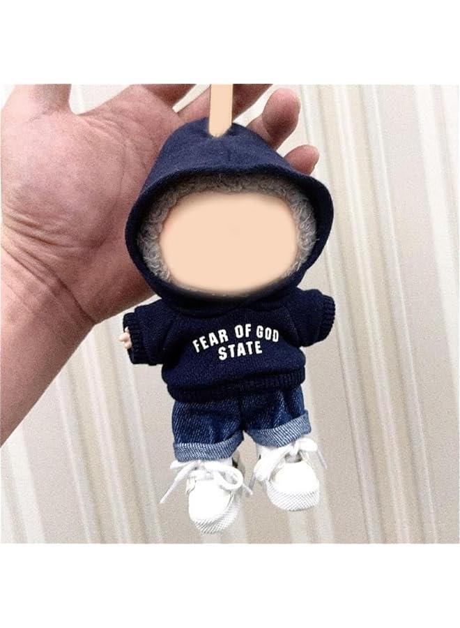 Arabest Outfit for Labubu Doll - Casual Outfit with Hoodie & Jeans, Custom Fit for Labubu Doll (No Doll) - Image 5