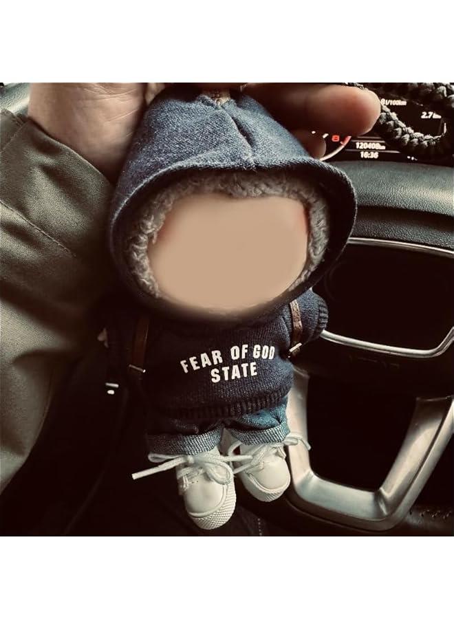 Arabest Outfit for Labubu Doll - Casual Outfit with Hoodie & Jeans, Custom Fit for Labubu Doll (No Doll) - Image 4