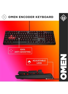 HP Omen Encoder Gaming Keyboard - 6YW75AA  - Image 5