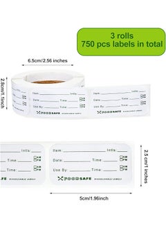 Food Storage Labels 750 Pieces Food Labels For Catering Food Date Storage 5 2.5Cm Removable Freezer Labels For Containers Food Safety Date Sticker For Kitchen Restaurant Home Supplies - pzsku/Z038039AA873F22A8871BZ/45/_/1740916935/9577dbe2-c94d-4370-a70b-3b26834b7544