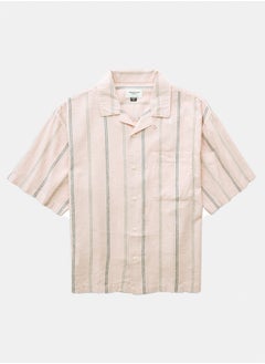 American Eagle AE Poolside Linen-Blend Button-Up Shirt  - Image 1