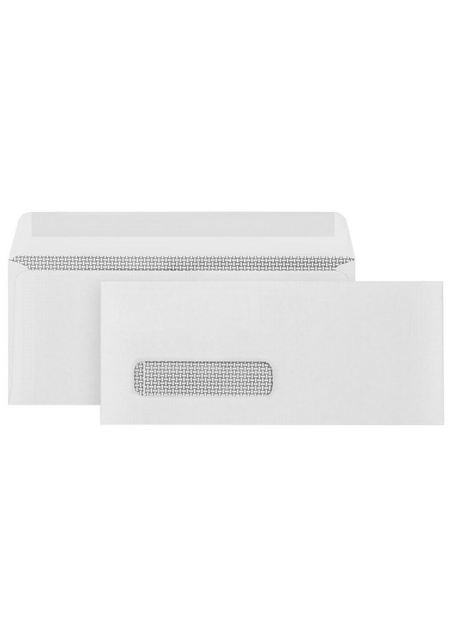 Blue Summit Supplies 500#9 Single Window Security Envelopes, Thick Gummed Seal, Designed For Secure Mailing Of Payroll Checks, Quickbooks Invoices, Return Mail, And Business Statements - 3 7/8 X 8 7/8  - Image 1