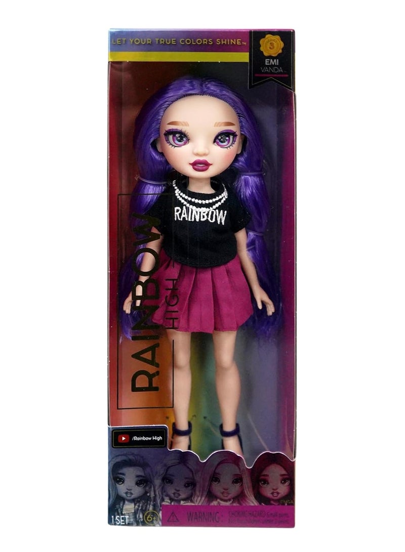 RAINBOW HIGH Emi Vanda Fashion Doll | Trendy Outfits & Accessories | Creative Play & Fashion Adventures | Ages 3+ - Image 1