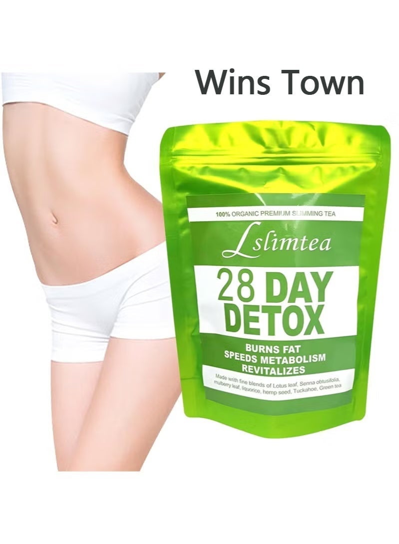 وينز تاون شاي عضوي لإنقاص الوزن لمدة 28 يومًا: يعزز عملية الأيض، ويكبح الشهية، ويزيد الطاقة، ويزيل السموم، ويساهم في إنقاص الوزن - Image 2