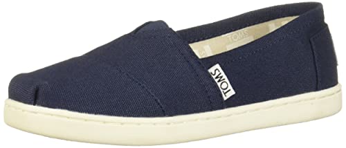 TOMS unisex child Espadrille Sneaker, Navy, 2 Big Kid US - Image 5
