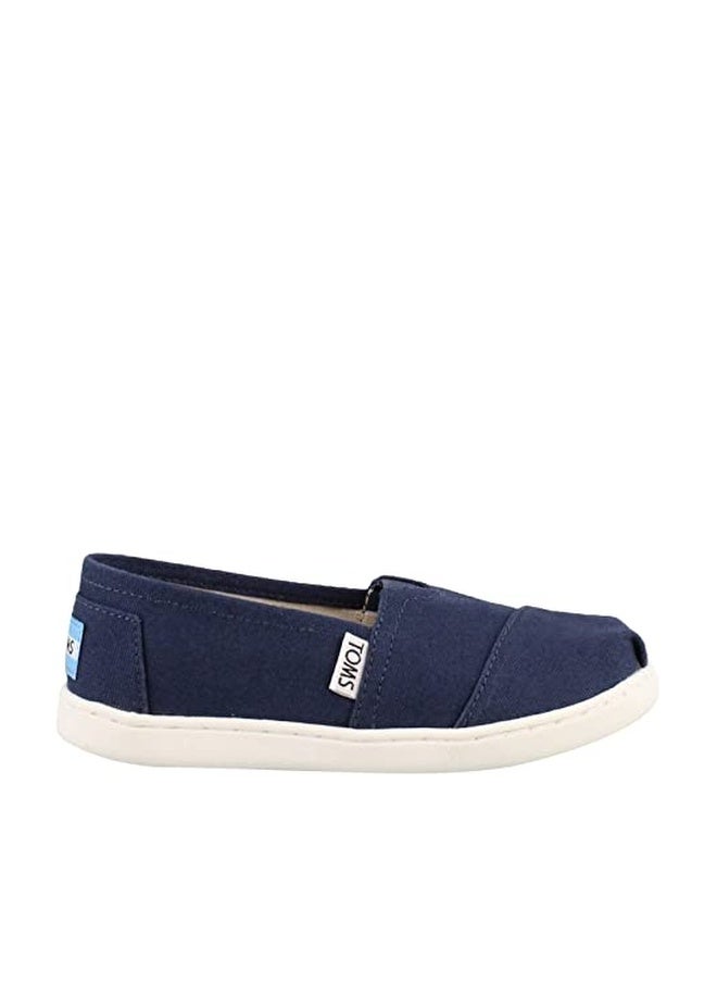 TOMS unisex child Espadrille Sneaker, Navy, 2 Big Kid US - Image 1