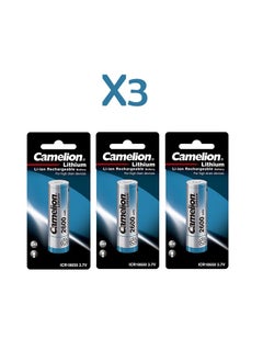 Camelion Camelion camelion rechargeaable lithium battery ICR 18650 1 Pack x3  - Image 1