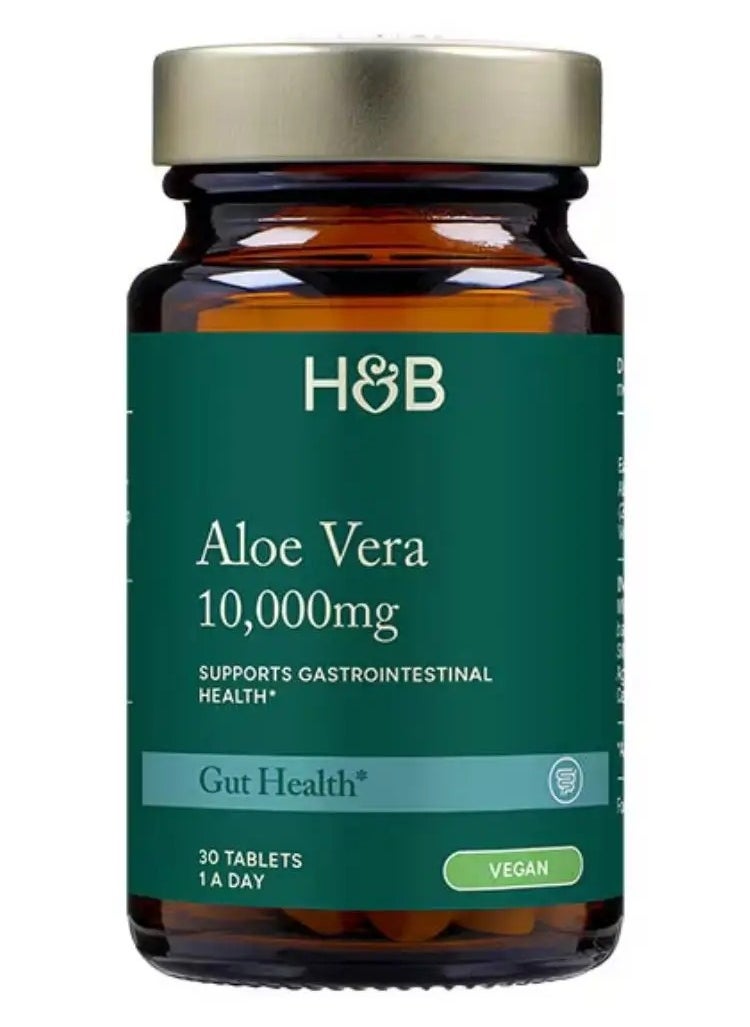 H&B H&B Aloe Vera 10,000mg Tablets For Gastrointestinal Health, Pack of 30's 