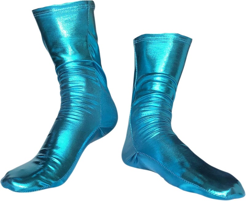 Unisex Shiny Metallic Costume Socks