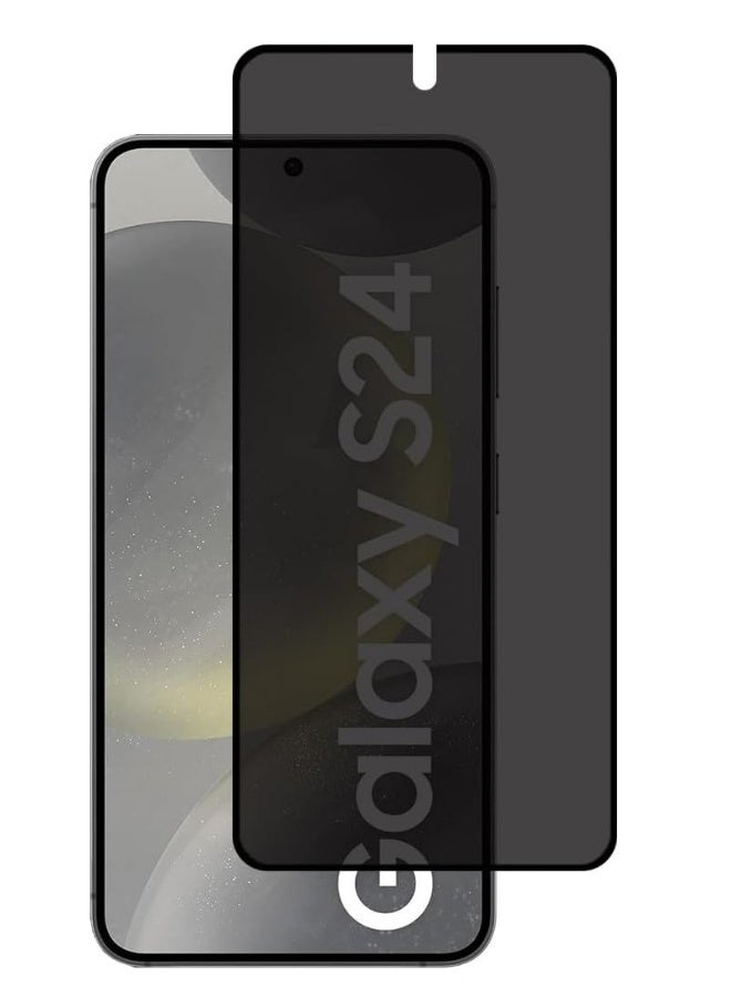 DUSALA Samsung Galaxy S24 Privacy Glass Screen Protector Anti-Spy Tempered Glass Film Scratch Resistant Bubble Free Glass Screen Protector - Image 1