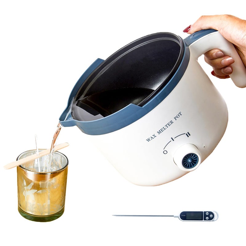 Ksedcon Candle Melting Pot, Electric Wax Melter for Candle Making with Pouring Spout, Non-Stick Small Candle Making Pouring Pot - Image 1