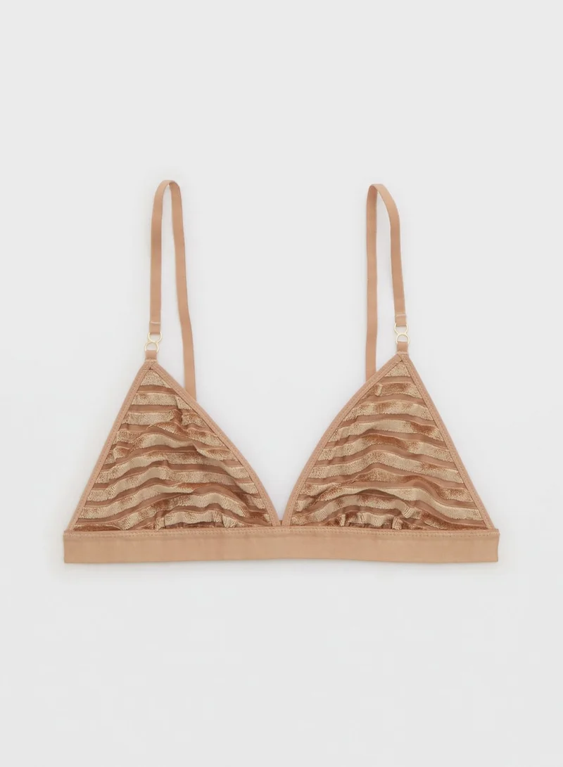 Aerie Triangular Stripe Bralette