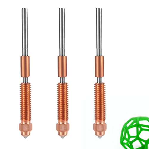 PEUTIER K1C Nozzle, 0.4mm 3D Printer Nozzle Replacement for Creality K1C Ender 3 V3 Ender 3 V3 Plus 3D Printer Parts Accessories (3pcs) - Image 1