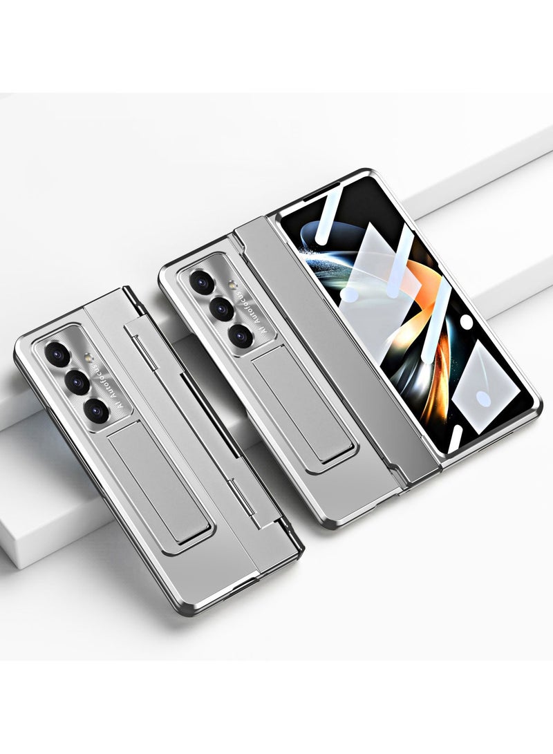 general Plating Bearing Hinge Protection Case for Samsung Galaxy Z Fold 7 5G 360° Full Package Shockproof Phone Cover for Z Fold 7