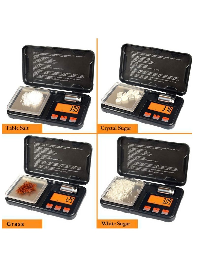 Generic - Digital Scale Gram Scale With Pocket Size Calibration Weight,6 Units Conversion, LCD Back-Lit Display, Use For Jewelry Gold Food Powder Spice (200g/0.01g) - Image 1