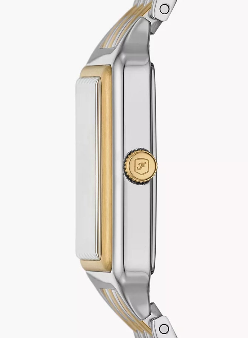 FOSSIL Women Raquel Three-Hand Date Two-Tone Stainless Steel Watch ES5368 - 23mm - Image 2