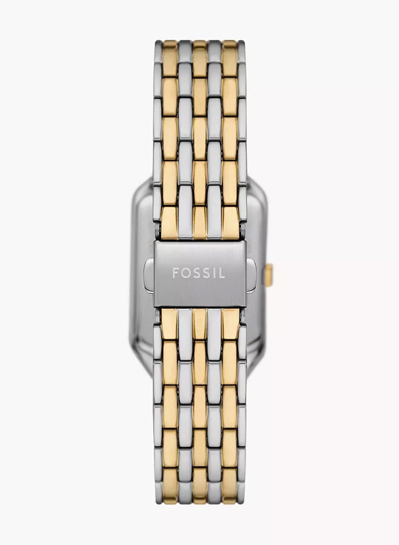 FOSSIL Women Raquel Three-Hand Date Two-Tone Stainless Steel Watch ES5368 - 23mm - Image 3