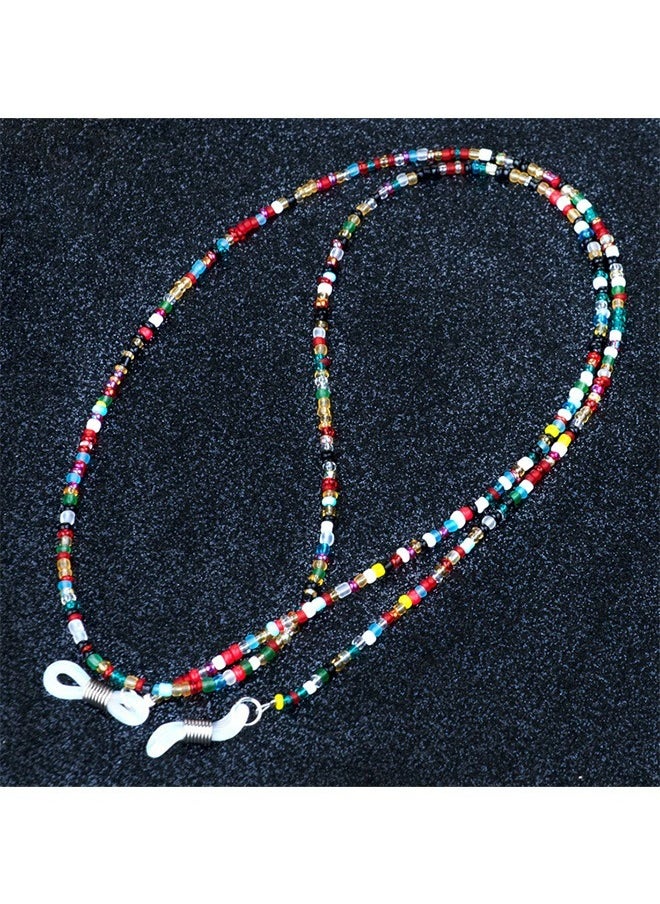 ماركة غير محددة سلسلة الحبل للنظارات المزينة بالخرز الكريستالي ، سلسلة التجنيب المضادة للفقد للنظارات ، حامل الحبل حول الرقبة  - Image 3