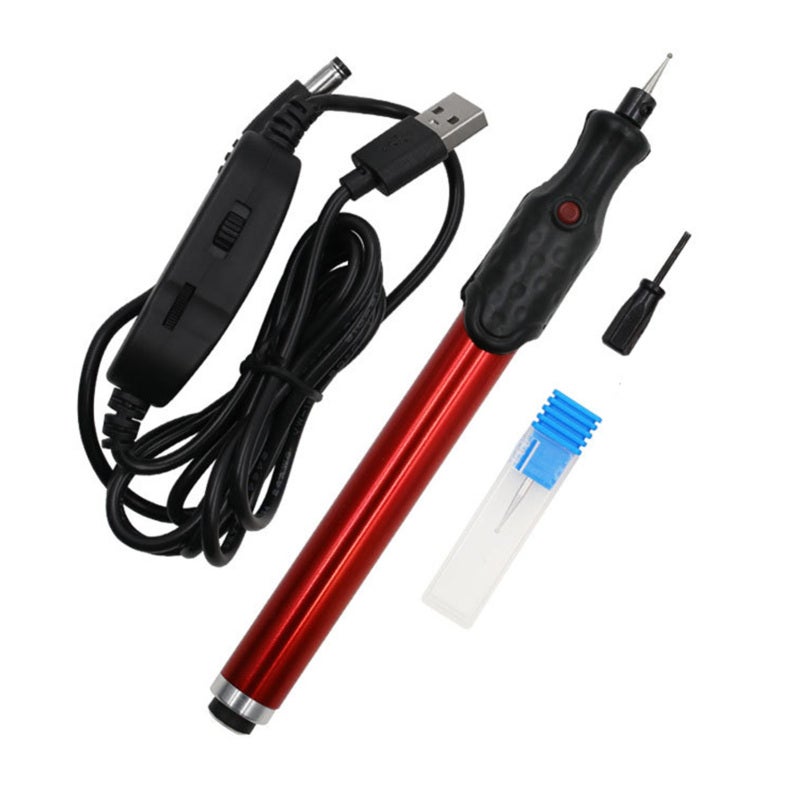 Electric Engraving Pen 163mm Metal Portable Mini Engraver - USB Speed Adjustable Carving Tool for Wood Metal Stone Egg - Image 2
