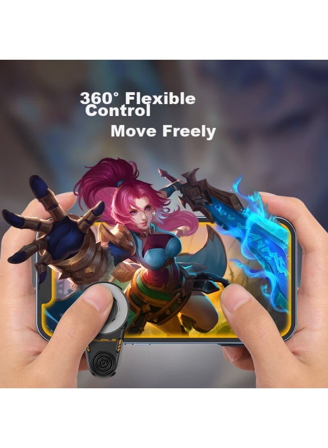 ISKA Yisika Mobile Game Assist Joystick Controller, Honor Of Kings Pubg Movement Aid, Mobile Game Mechanical Buttons, Alloy Non-blocking, Suitable For Apple And Android, Yx56 - Image 2