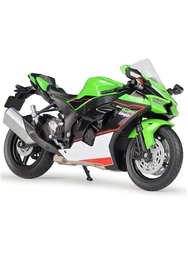 1/12 Scale 2021 Ninja ZX-10R Motorcycle Model Die cast Metal with Plastic Parts (Green) - Image 1